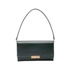 Dolce & Gabbana Marlene Rectangular Shoulder Bag Gold Tone Hardware In Green