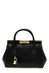 Dolce & Gabbana Marlene Palmellato Leather Handbag In Black