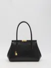 Dolce & Gabbana Small Marlene Palmellato Leather Bag In Black
