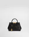 Dolce & Gabbana Women Marlene Mini Leather Handbag In Black