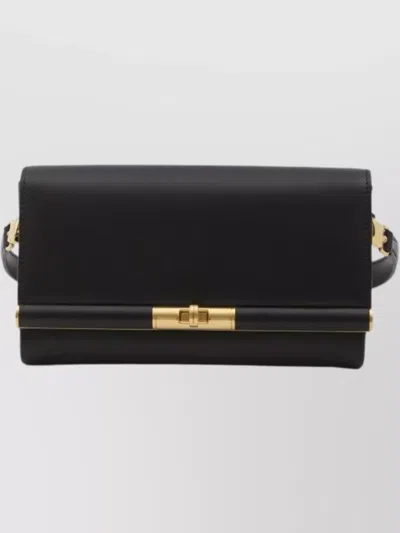 Dolce & Gabbana Marlene Leather Shoulder Bag In Black