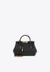 Dolce & Gabbana Marlene Leather Top Handle Bag In Black