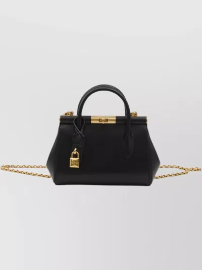 Dolce & Gabbana Marlene Leather Tote With Chain Strap