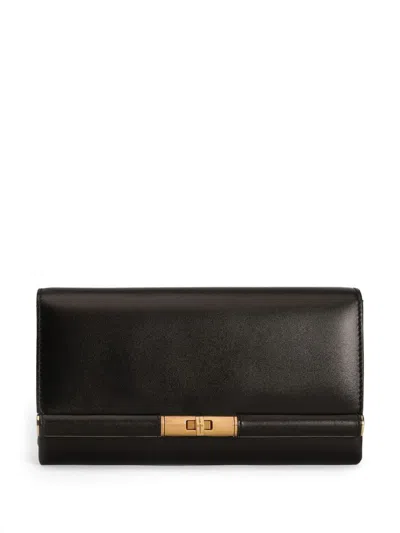 Dolce & Gabbana Marlene Leather Wallet Bag In Black