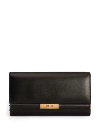 Dolce & Gabbana Marlene Leather Wallet Bag In Black