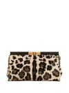 Dolce & Gabbana Marlene Leopard Print Goatskin Shoulder Bag In Multi