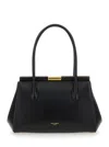 Dolce & Gabbana 'marlene Medium' Black Handbag With With Logo Embossed On The Back In Black