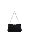 Dolce & Gabbana Medium Marlene Velvet Shoulder Bag In Black