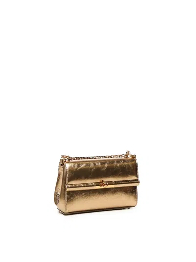 Dolce & Gabbana Marlene Metallic Leather Shoulder Bag