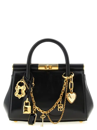 Dolce & Gabbana Marlene Mini Handbag With Charms In Burgundy