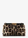 Dolce & Gabbana Marlene Leopard Print Goatskin Shoulder Bag In Multi