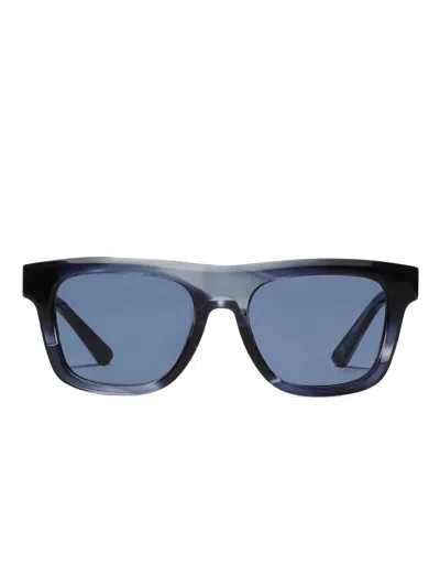 Dolce & Gabbana Marlene Rectangle-frame Sunglasses In Blue