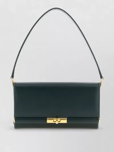 Dolce & Gabbana Marlene Rectangular Shoulder Bag Gold Tone Hardware In Orange