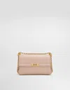 Dolce & Gabbana Small Powder Pink Shoulder Bag Marlene In Pink