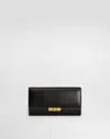 Dolce & Gabbana Marlene Grained Leather Clutch Bag In Black