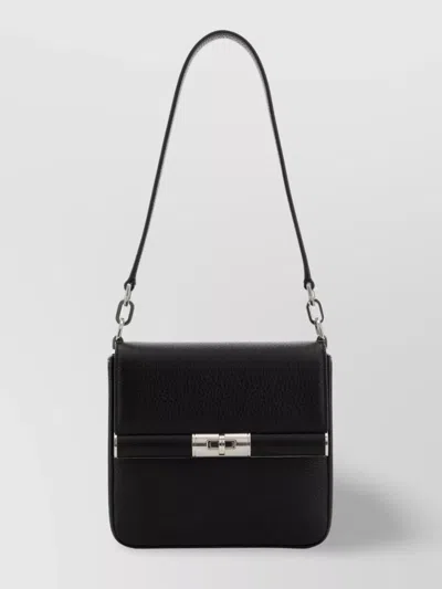 Dolce & Gabbana Marlene Shoulder Bag Leather Noir In Black