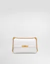 Dolce & Gabbana Mini Marlene City Cross Body Bag In White