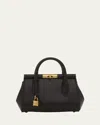 Dolce & Gabbana Marlene Small Leather Top-handle Bag With Chain Strap In Nero