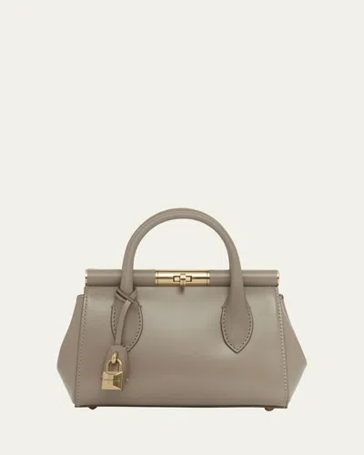 Dolce & Gabbana Marlene Small Leather Top-handle Bag With Chain Strap In Talpa