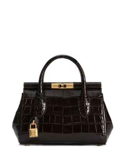 Dolce & Gabbana Marlene Tote Bag In Brown