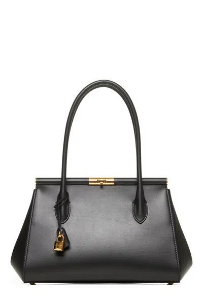 Dolce & Gabbana Marlene Leather Handbag In Black
