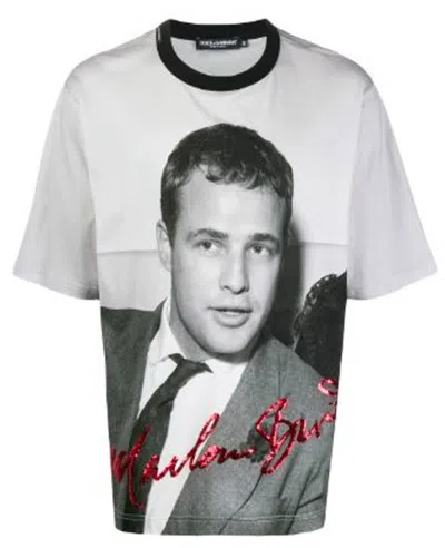 DOLCE & GABBANA DOLCE & GABBANA MARLON BRANDO T-SHIRT,df9feab3-c8e8-c2be-7183-fa3d6360ce76