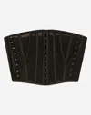 Dolce & Gabbana Marquisette Corset Belt In Black