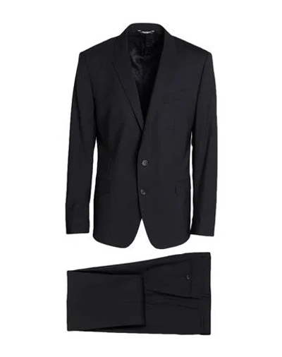 Dolce & Gabbana Martini Man Suit Black Size 50 Virgin Wool, Elastane