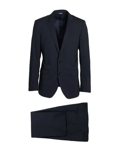 Dolce & Gabbana Martini Man Suit Midnight Blue Size 44 Virgin Wool, Elastane