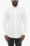 Dolce & Gabbana Martini Popeline Shirt With Spread Collar In White