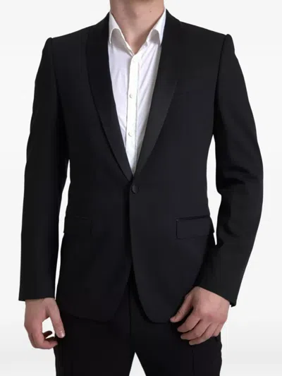 Dolce & Gabbana Martini Single-breasted Tuxedo Suit In Black