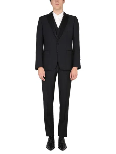 Dolce & Gabbana Martini Tuxedo Suit In Black