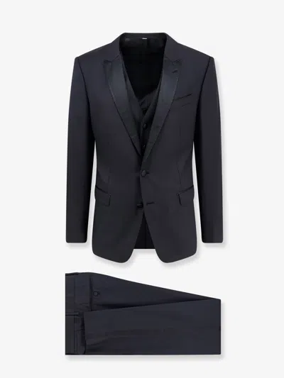Dolce & Gabbana Martini Tuxedo With Vest In Black