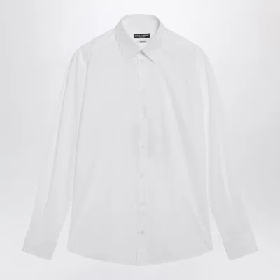DOLCE & GABBANA MARTINI WHITE COTTON POPLIN SHIRT