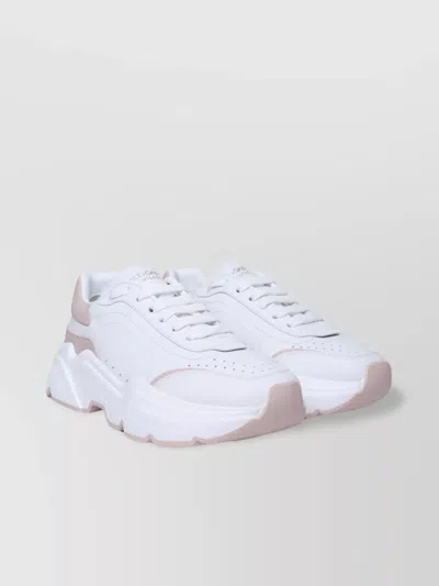 Dolce & Gabbana 'master Of The Day' Chunky Sole Sneakers In White