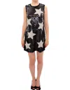 Dolce & Gabbana Masterpiece Black Crystal Swarovski Stars Sheath Women's Dress In Black