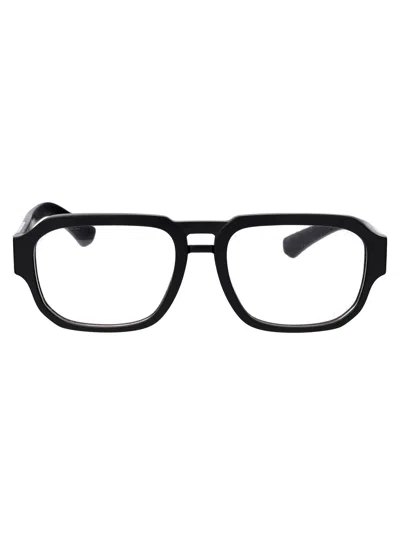 Dolce & Gabbana Matte Black Acetate Optical Glasses