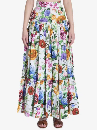 DOLCE & GABBANA MAXI FLOREAL SKIRT