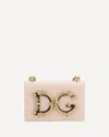 Dolce & Gabbana Maxi Logo Shoulder Bag In Pink