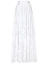 Dolce & Gabbana Long Circle Skirt With Cut-out In White