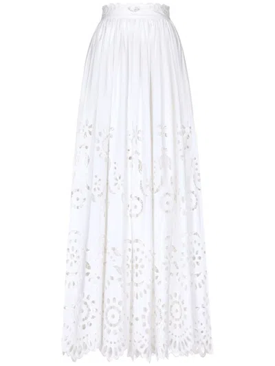 DOLCE & GABBANA MAXIROCK MIT GEWELLTEM SAUM