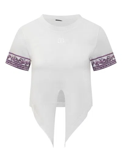 Dolce & Gabbana M/c Giro T-shirt In White