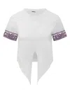 Dolce & Gabbana Cotton T-shirt With Logo Application In White