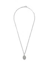 Dolce & Gabbana Medallion-pendant Chain Necklace In Silver