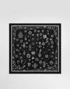 Dolce & Gabbana Medals-print 70x70 Silk Twill Scarf In Animal Print