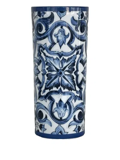 Dolce & Gabbana Mediterranean Floral (10 Cm X 23 Cm) In Blue