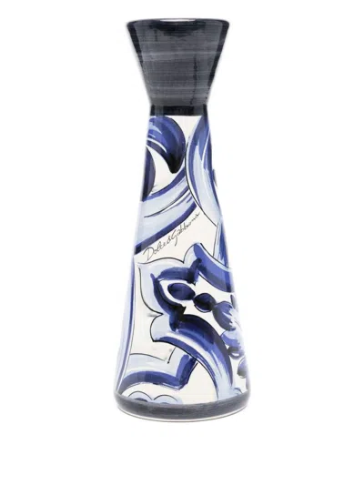 Dolce & Gabbana Mediterraneo Medium Candle Holder In White