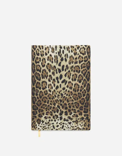 DOLCE & GABBANA MEDIUM BLANK NOTEBOOK LEATHER COVER