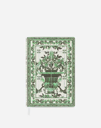DOLCE & GABBANA MEDIUM BLANK NOTEBOOK TEXTILE COVER
