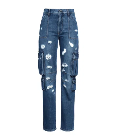 Dolce & Gabbana Medium Blue Straight Leg Jeans